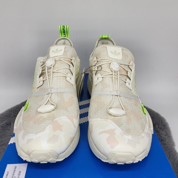 New Adidas NMD_R1 TR \'Off White Solar Green Camo\' Men\'s Running Shoes Size 11.5 main image 4